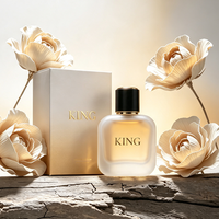Flacon de parfum en verre carré de luxe personnalisé vide de 30 ml, 50 ml, 100 ml avec couvercle et pulvérisateur à pompe, flacon de parfum en verre scellé