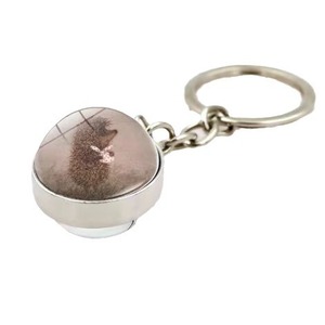 <span class=keywords><strong>Porte</strong></span>-clés en cristal fluorescent Tiger Lucky Ball Animal World Hedgehog phosphorescent - Product Image 5