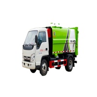 Camion à ordures compacteur à chargement latéral diesel manuel Foton 4x2 de haute qualité pour l'élimination des déchets municipaux