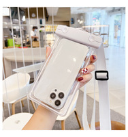 Étui de téléphone portable imperméable EVERSTAR en PVC avec fermeture éclair, sac transparent, design sportif, couleur personnalisable, 10x23cm, universel