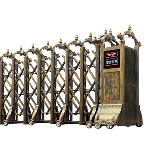 Hiện Đại Có Thể Thu Vào Điện Cổng Nhôm Của Nhãn Hiệu Điều Khiển Từ Xa Kính Thiên Văn Cửa Trượt Cho Các Trường Học Công Nghiệp Công Viên - Product Image 3