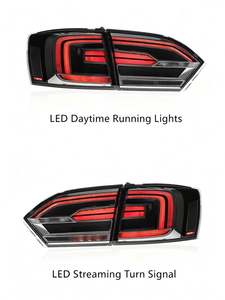 Luz Trasera LED MJ para <span class=keywords><strong>Volkswagen</strong></span> VW Jetta Mk6 2012 2013 2014, Conjunto de Luz Trasera Mejorada, Luz de Freno, Luz Trasera - Product Image 4