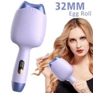 2023 New Arrival Negative Ions <b>Ceramic</b> Curling Iron Wave Rolls Roll Stick Mini Hair Curler Machine - Product Image 2