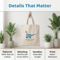 Sac fourre-tout en toile imprimé dinosaure, écologique, réutilisable, cadeau, vente en gros, sac en toile personnalisé avec dessin animé