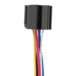 Automotive <b>Relay</b> Socket 5P 12/24V 40A Wire Terminal With Colored Wires For Car Electrical Systems - Product Image 1