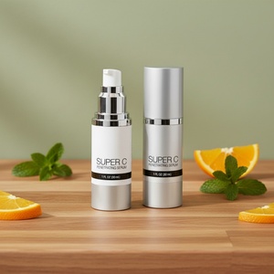 Flacon cosmétique airless en aluminium mat argenté 30ml 50ml pour sérum, lotion et gommage – Nouvelle gamme - Product Image 2