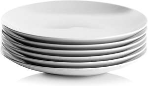 Bulk Cheap Price Flat Plat En Dishes 10.5 <b>Inch</b> Large Pure White Hotel Round Ceramic <b>Porcelain</b> Dinner <b>Plates</b> Set for Restaurant - Product Image 2