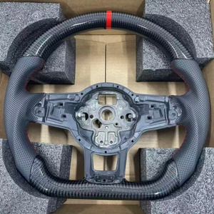 Volant en fibre de carbone amélioré pour Volkswagen VW <span class=keywords><strong>Golf</strong></span> MK5 MK6 MK7 7.5 GTI <span class=keywords><strong>GTD</strong></span> R Polo GTI CC Passat Tiguan - Product Image 4