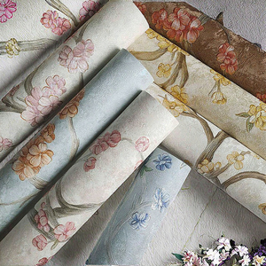 วอลเปเปอร์พีวีซี 3 มิติ ลายนูน ป้องกันไฟฟ้าสถิต กันน้ำ ลายดอกไม้เถาวัลย์ สำหรับตกแต่งผนังห้องนั่งเล่น ห้องนอน โรงแรม และโถงทางเดิน - Product Image 3