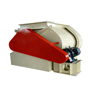 Mélangeur à pales à double arbre avec couteaux volants anti-agglomération pour aliments du bétail/produits chimiques aquatiques, moteur 30-37KW, certifié CE/ISO - Product Image 1