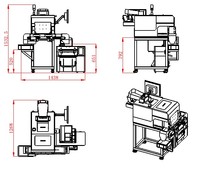 Convoyeur horizontal automatique VisCount VST4-2 à haute productivité, sans configuration requise, certifié CE, pour pièces en caoutchouc, sacs et pochettes
