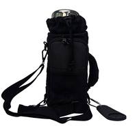 Sac de sport magnétique de haute qualité avec poche en filet, petit sac bandoulière porte-bouteille d'eau noir - Sac pour homme et femme