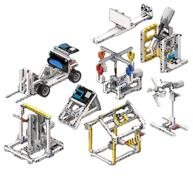 Tscinbuny DIY STEM Coding Robot Toy Multiple Sensors Mixly Graphical Coding Educational Kit for Teenagers