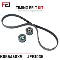 Kit de distribution neuf de la marque FEI pour voitures Vaz, Opel et Mazda K055468XS Type 2112-1006135-00 – Kit tendeur et courroie de distribution