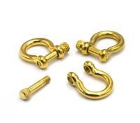 304 acier inoxydable vis D-Ring ancre manille fermoirs médaillon boucle, pour Bracelets collier fabrication