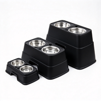 Gamelle surélevée pour chien, double gamelle en acier inoxydable pour nourriture et eau, plusieurs tailles disponibles