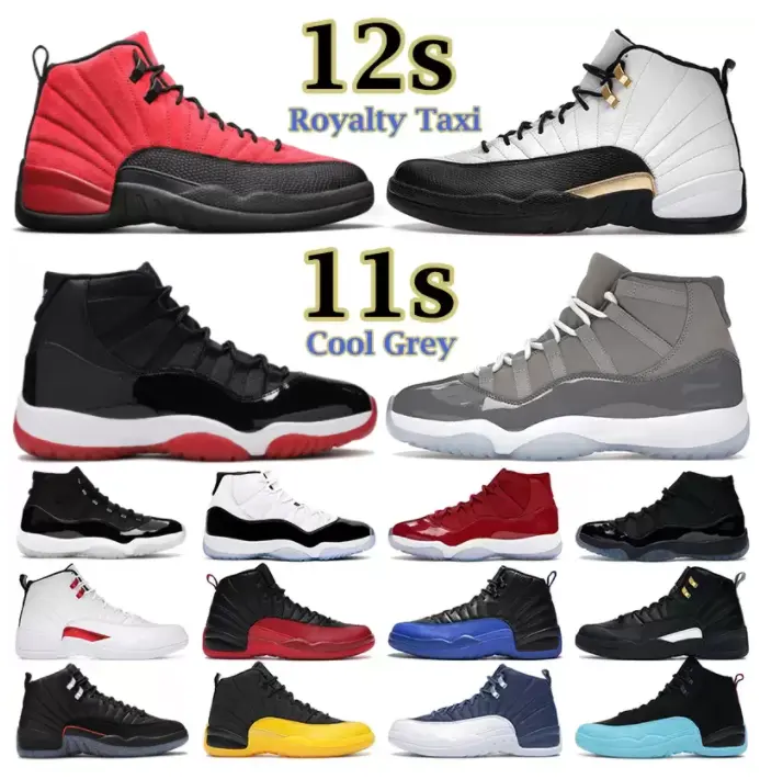 Men basketball shoes retro Bred 12 retro Flu Game Royalty sneakers AJ 12 retro shoes White Royalty Playoff