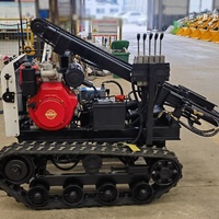 Perceuse à tête rotative sur chenilles, appareil de forage minier DTH