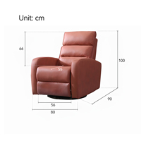 Usine moderne Fauteuil de cinéma maison Ensemble avec porte-gobelet Combinaison électrique rétractable Salle audiovisuelle privée VIP