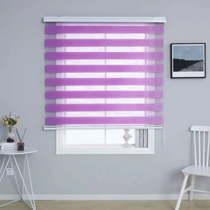 Persiana Enrollable con Filtro de Luz, Cortina de Ventana con Diseño de Cebra, Persianas de Cebra para Uso Diario - Product Image 5