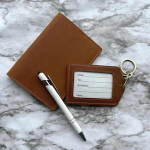 Porte-cartes d'identité en cuir véritable de luxe avec porte-clés, étui personnalisé pour cartes avec fenêtre transparente pour hommes et femmes, porte-cartes de crédit avec anneau porte-clés - Product Image 2