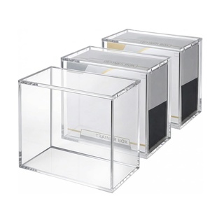 Clear Acrylic <b>Box</b> <b>for</b> Booster with Strong Magnetic Closure UV Protected Display Case <b>for</b> Retail <b>for</b> Showcase Use - Product Image 1