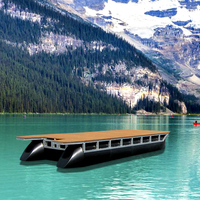 Pontons flottants modulaires mobiles pour bateaux, kayaks et piscines – Installation facile en bord de mer