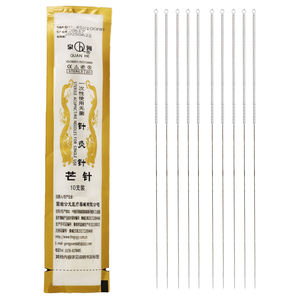 100 ชิ้นเงินจับเข็มยาวไม่เจ็บปวดเข็มเข็มฝังเข็ม - Product Image 2