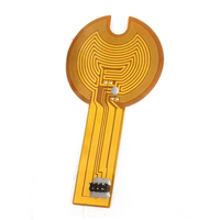 Plaque de film PI chauffante en polyimide personnalisée 5V 12V 24V 10-100mm adhésif de tapis de panneau chauffant électrique pour le dégivrage de réservoir d'huile