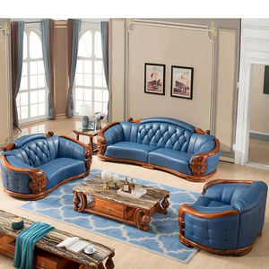 Ensemble de canapés de style <span class=keywords><strong>royal</strong></span> de luxe mobilier européen fait à la main en ébène sculpture sur bois pour salon palais design - Product Image 1