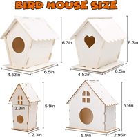 Nouveau produit éducatif chaud peindre votre propre nichoir Kits de peinture bricolage drôle bricolage peinture artisanat pour enfants 4 Pack construire et