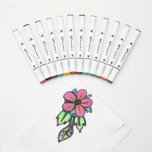 Marqueurs pour tissu, stylos permanents, 36 couleurs, double pointe, pigment riche, peinture fine pour tissu, graffiti - Product Image 3