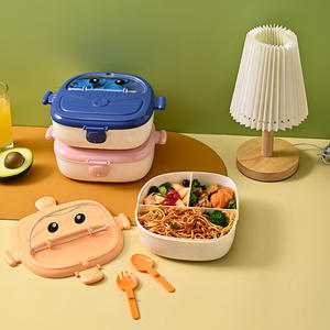 Portable mode Camping boîte à lunch étudiant Bento boîte <span class=keywords><strong>Peter</strong></span> Pan forme compartiment boîte à lunch en gros étanche thermique - Product Image 4