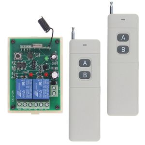 3000เมตรทางไกล DC 12V 24V <span class=keywords><strong>2</strong></span> CH 2CH RF ระบบสวิตช์ควบคุมระยะไกลไร้สายเครื่องส่งสัญญาณ + ตัวรับสัญญาณ315/433 MHz - Product Image 2