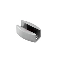 Guía de Piso de Acero Inoxidable 304 para Sistema de Puerta Corredera, Accesorios de Herraje para Vidrio de 8-12 mm