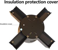 Ventilateur holographique 3D LED HD de 52 cm/20,5 pouces pour affichage publicitaire de Noël, avec télécommande Bluetooth WiFi pour bus