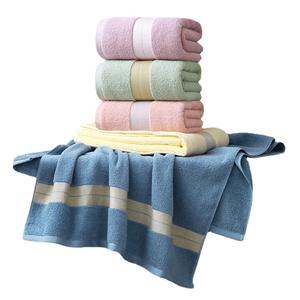 Set di 2 pezzi all'ingrosso (1 asciugamano + 1 asciugamano da bagno) assorbire acqua di lusso set di asciugamani in cotone Hotel set di asciugamani da bagno e uso domestico - Product Image 2