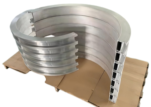 פרופיל מסילת אלומיניום כבדה לכיפוף מסילה לרכב הסעות RGV וקו מגע הזזה - Product Image 4