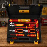 Juego de Herramientas Manuales para Electricistas Profesionales de Alta Resistencia, Estuche Rígido, Envío Rápido Directo de Fábrica OEM, Juego de Herramientas para Mantenimiento Eléctrico