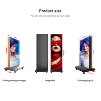 Pantalla LED para Carteles con Sistema Android, Resolución Alta de 640*1920mm, Plegable, Plug and Play, 4G, WIFI, USB