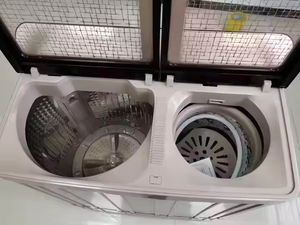 <span class=keywords><strong>Lavadora</strong></span> semiautomática eléctrica compacta de carga superior de bañera <span class=keywords><strong>doble</strong></span> para uso doméstico o de hotel pequeño - Product Image 4