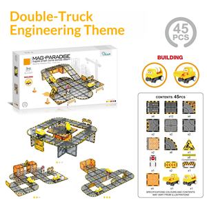 Blocs de construction magnétiques, train électrique puissant, <span class=keywords><strong>film</strong></span> de fenêtre coloré pour le trafic urbain, jouets éducatifs pour enfants, cadeau - Product Image 5