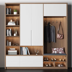 <span class=keywords><strong>Scarpiera</strong></span> Modulare Personalizzabile in <span class=keywords><strong>Legno</strong></span> Moderno <span class=keywords><strong>con</strong></span> Spazio <span class=keywords><strong>di</strong></span> Archiviazione, Design Ecologico e Durevole, Facile da Montare per Arredamento Soggiorno Casa - Product Image 1