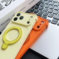 Coque antichoc personnalisable DIY à 4 coins avec airbag pour iPhone 18 17 Pro Max avec béquille et couvercle coulissant en acrylique dépoli pour objectif