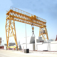 Grue portique à poutre simple et double poutre, coupe-vent, pour extérieur, 10T, 20T, 30T, 50T, type treillis, pour la construction