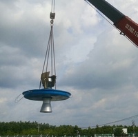 Aérateur flottant en surface pour éviter les déchets, outil aération biologique, bon pour le traitement de l'eau des résidus, grossissement jusqu'à 100 HP