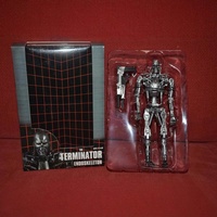Figurine d'action mécanique NECA Terminator T800 Skeleton Future Warrior T1000 en PVC, modèle de jouet robot, en boîte
