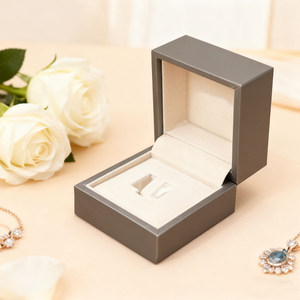 Estuche de Lujo de Alta Gama para Joyería, en Cuero, Personalizado, Cuadrado, para Collar, Anillo, Colgante, Pulsera - Product Image 1