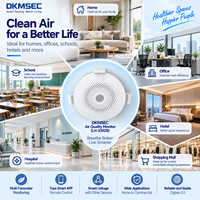 Moniteur de qualité de l'air intelligent Zigbee LH-339ZB, capteur de CO2, PM25, PM10, température et humidité, détecteur d'air intérieur intelligent Tuya pour maison connectée