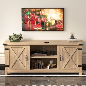 Unidad de consola de televisión de diseño moderno, mesa de centro de entretenimiento, mueble de madera para sala de estar, soporte de TV - Product Image 5